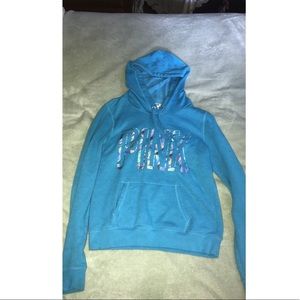 Pink Victoria secret sweat suit set (size S)